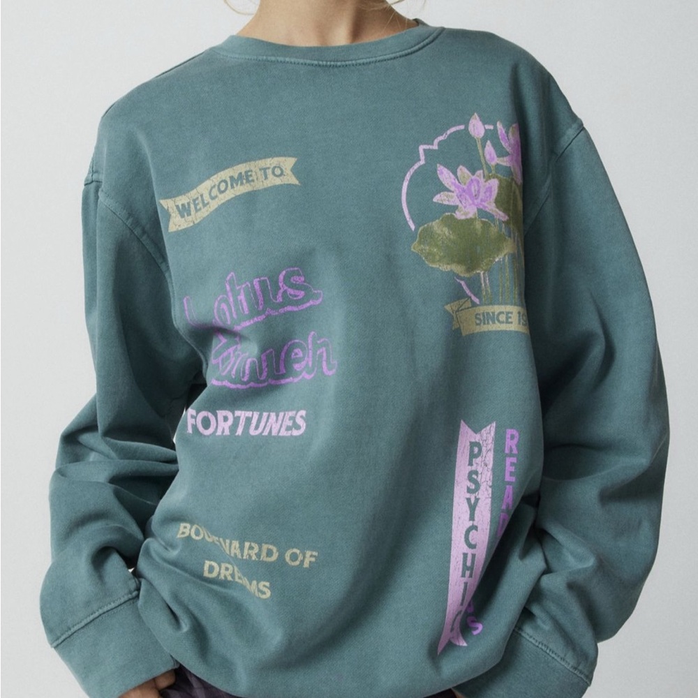 Lotus Flower Pullover Sweatshirt